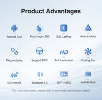 Autoradio CarPlay Fiat 500 (2010-2017) – Écran 9 pouces, sans fil, jusqu'à 8 Go + 256 Go, vue 12