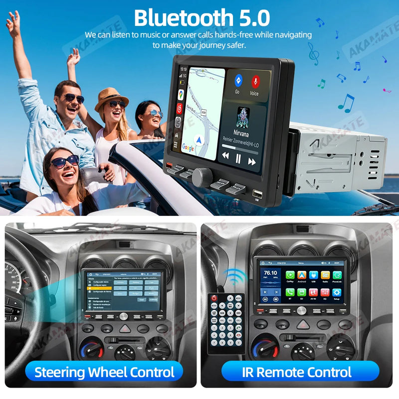 Autoradio CarPlay 1 DIN Universel – Écran 7 Pouces Réglable, Sans Fil, vue 18