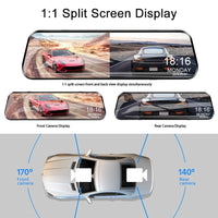 Rétroviseur Caméra Tactile 10 Pouces – Double Caméra 1080P, Mode Parking, vue 4
