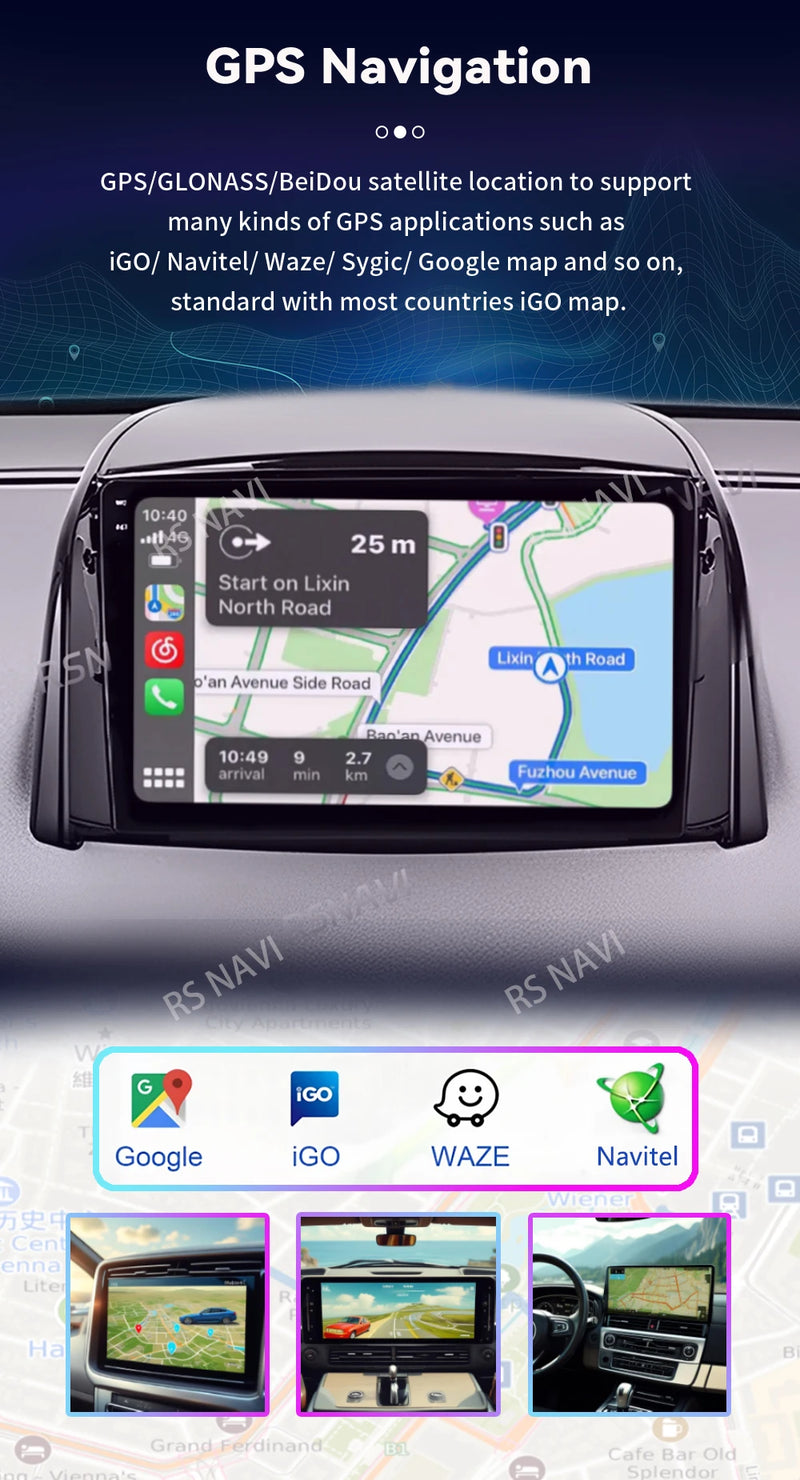 Autoradio CarPlay Renault Koleos (2008-2016) – Écran 9 pouces sans fil, jusqu'à 16 Go + 512 Go, vue 23