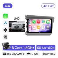 Autoradio CarPlay Honda Civic 9 (2012-2016) – Écran 9 pouces IPS, jusqu'à 8 Go + 256 Go, vue 39