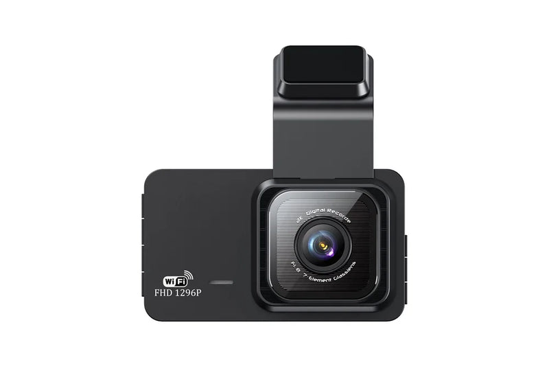 Caméra voiture intérieure 2K WiFi – Double objectif avant arrière, vision nocturne, surveillance 24h + carte SD 32 Go