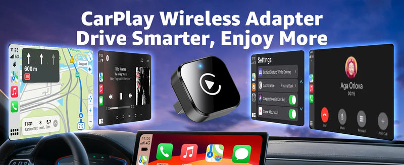 Adaptateur CarPlay Sans Fil Mini – CarPlay et Android Auto, 6 Coloris, Wi-Fi Double Bande, vue 7