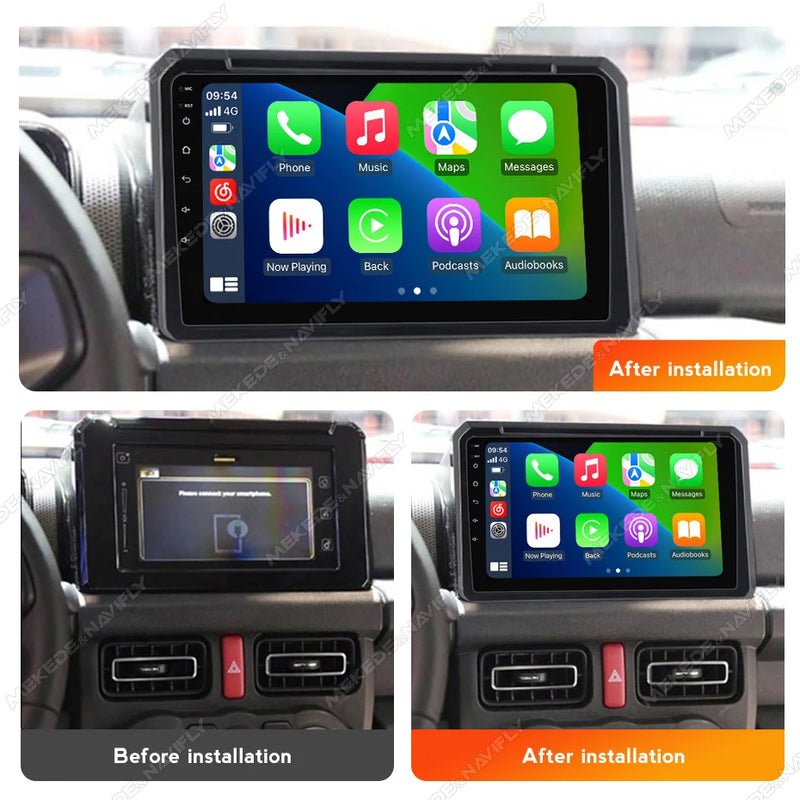 Autoradio CarPlay Suzuki Jimny JB64 et JB74 (2018-2020) – Écran 9 pouces, jusqu'à 2 Go + 32 Go, vue 12