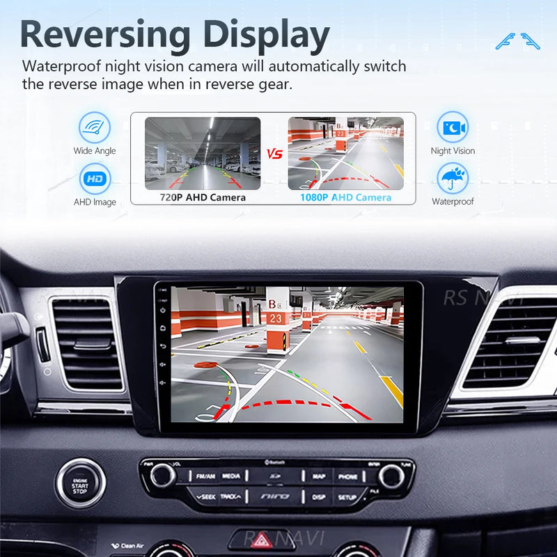 Autoradio CarPlay Kia Niro DE (2016-2019) – Écran 9 pouces, jusqu'à 16 Go + 256 Go, vue 5