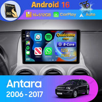 Autoradio CarPlay Opel Antara (2006-2017) – Écran QLED, Android 16