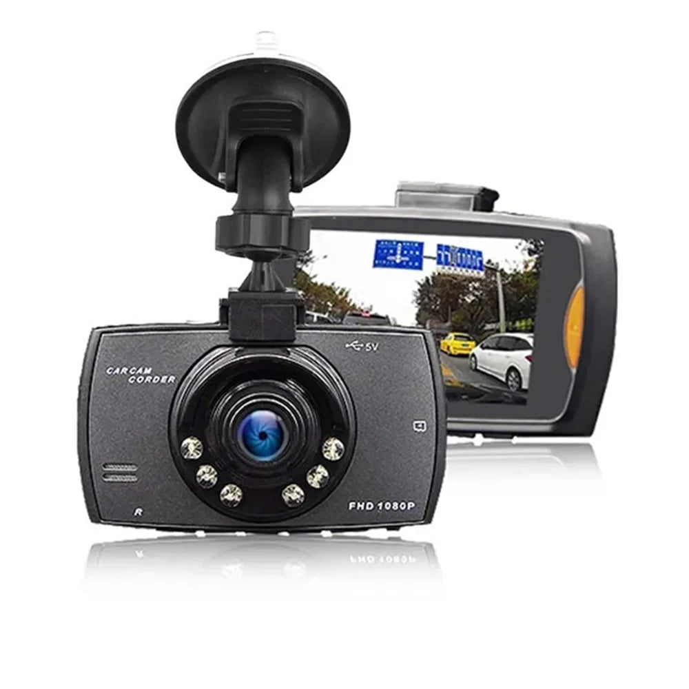 Dashcam voiture 1080P pare-brise – Caméra embarquée compacte avec vision nocturne + carte SD 32 Go