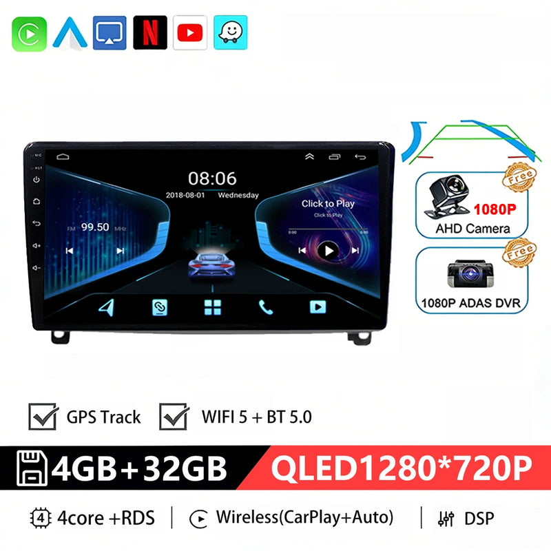 Autoradio CarPlay Peugeot 407 (2004-2011) – Android 16, boîtier CAN bus fourni, jusqu'à 8 Go + 256 Go, vue 22