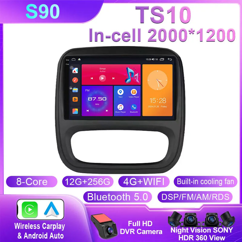 Autoradio CarPlay Renault Trafic 3 (2014-2021) et Opel Vivaro B (2014-2018) – Écran 9 pouces, jusqu'à 12 Go + 256 Go, vue 31