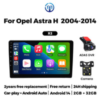 Autoradio CarPlay Opel Astra H (2004-2014) – Écran 9 pouces, jusqu'à 2 Go + 32 Go, vue 7