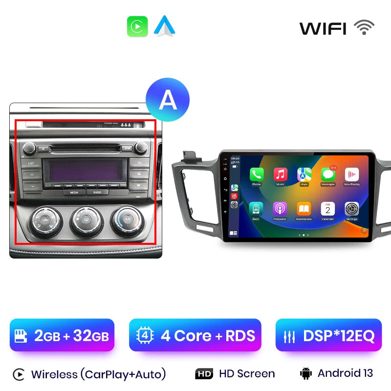 CARPLAY TOYOTA RAV 4 (2012-2018) A2