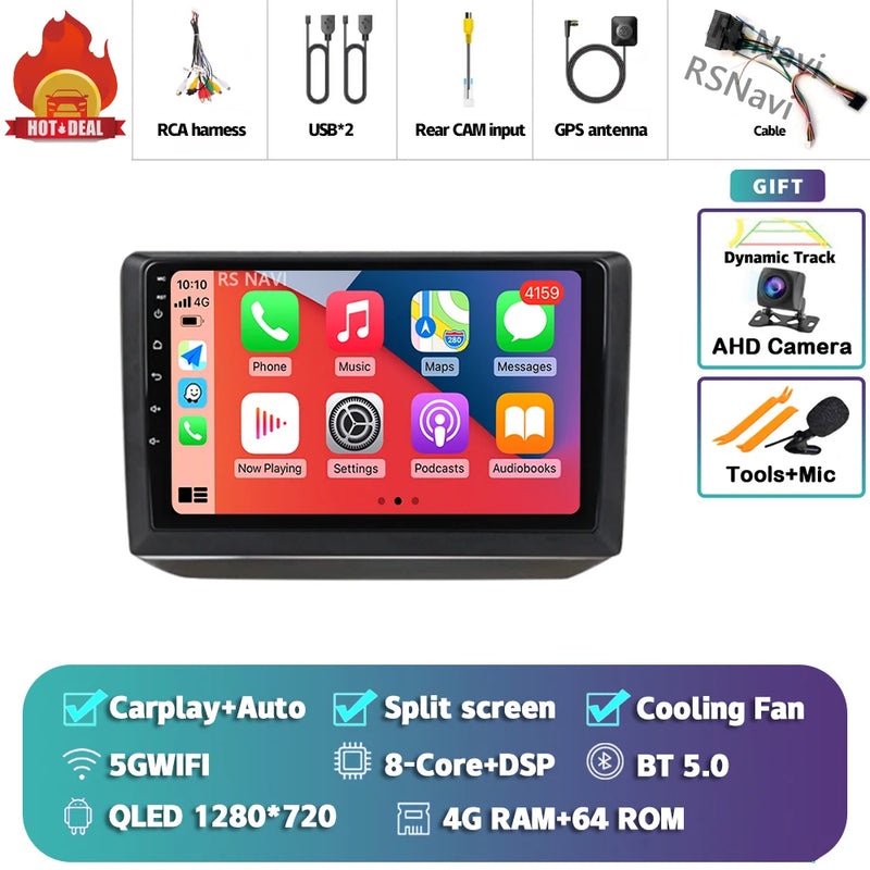Autoradio CarPlay Skoda Fabia 2 (2007-2014) – Écran QLED, jusqu'à 16 Go + 512 Go, vue 18