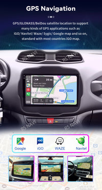 Autoradio CarPlay Jeep Renegade (2016-2020) – Écran 9 pouces, jusqu'à 16 Go + 512 Go, vue 22
