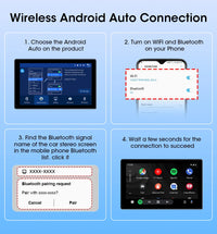 Écran CarPlay Universel Sans Fil 7, 8 ou 9 Pouces – Support Magnétique et Ventouse, vue 16