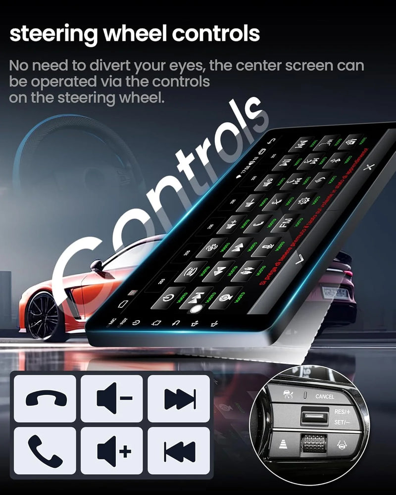 Autoradio CarPlay Fiat Doblo (2010-2015) – Écran 9 pouces sans fil, jusqu'à 16 Go + 512 Go, vue 4