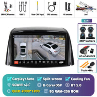 Autoradio CarPlay Renault Koleos (2008-2016) – Écran 9 pouces sans fil, jusqu'à 16 Go + 512 Go, vue 47