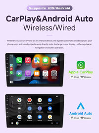 Autoradio CarPlay 2 DIN Universel – Écran 9 ou 10,1 Pouces, Filaire, Caméra en Option, vue 2
