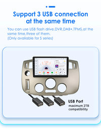 Autoradio CarPlay Renault Scénic 2 (2004-2009) – Écran 9 pouces, climatisation manuelle, vue 5