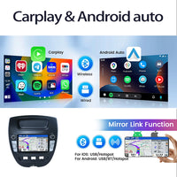 Autoradio CarPlay Peugeot 107 et Citroën C1 (2005-2014) – Écran 7 pouces, sans fil, jusqu'à 6 Go + 128 Go, vue 5