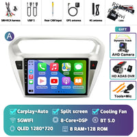 Autoradio CarPlay Peugeot 301 et Citroën C-Elysée (2012-2016) – Écran QLED, Android 16, vue 40