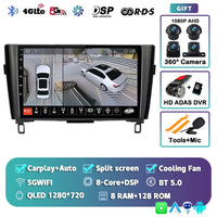 Autoradio CarPlay Nissan Qashqai J11 et X-Trail T32 (2014-2020) – Écran QLED, jusqu'à 16 Go + 512 Go, vue 12