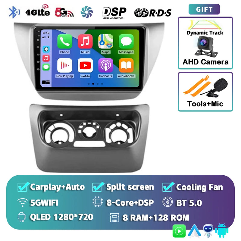 Autoradio CarPlay Mitsubishi Lancer 9 CS (2000-2010) – Écran 9 pouces 2K, jusqu'à 12 Go + 256 Go, vue 8