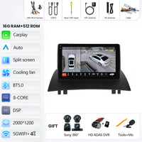 Autoradio CarPlay Renault Mégane 2 (2002-2009) – Écran 9 pouces, jusqu'à 16 Go + 512 Go, vue 26