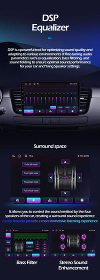 Autoradio CarPlay Citroën C3 et DS3 – Écran IPS 7 pouces, jusqu'à 8 Go + 256 Go, vue 15