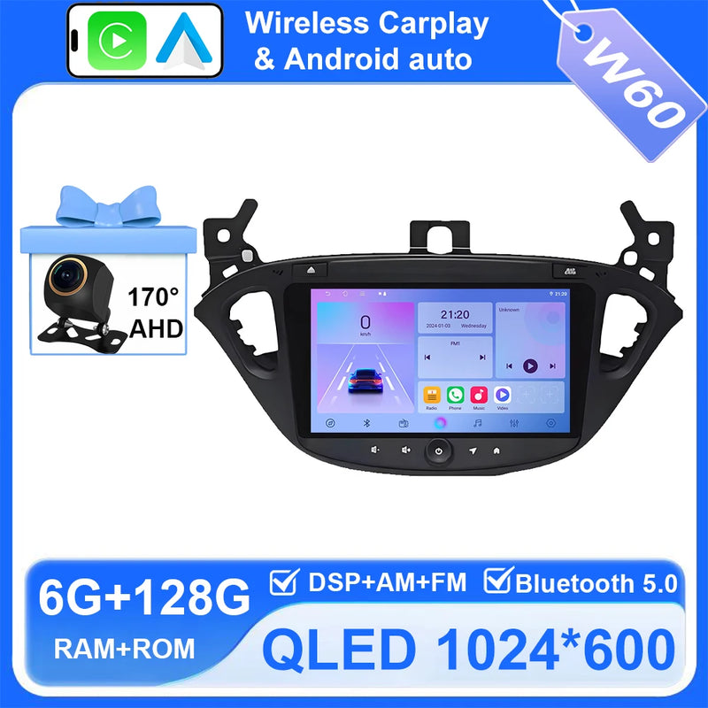 Autoradio CarPlay Opel Corsa E et Adam (2015-2019) – Écran QLED, jusqu'à 8 Go + 256 Go, vue 10