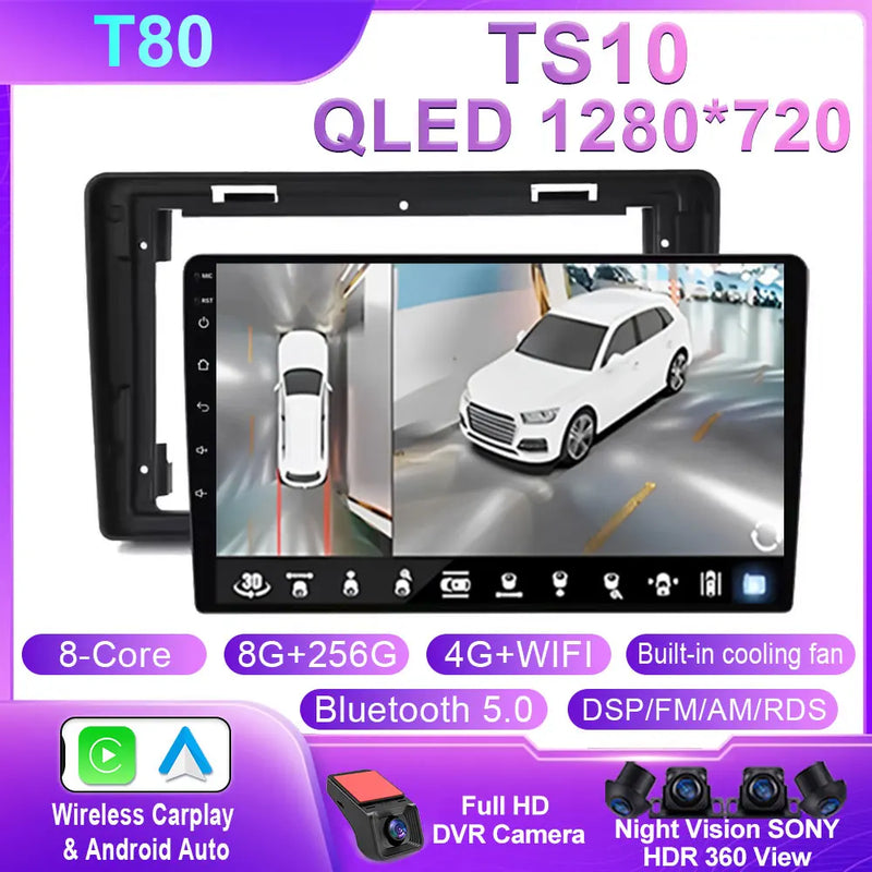 Autoradio CarPlay Citroën C2 et C3 (2001-2010) – Écran QLED 9 pouces, jusqu'à 12 Go + 256 Go, vue 39