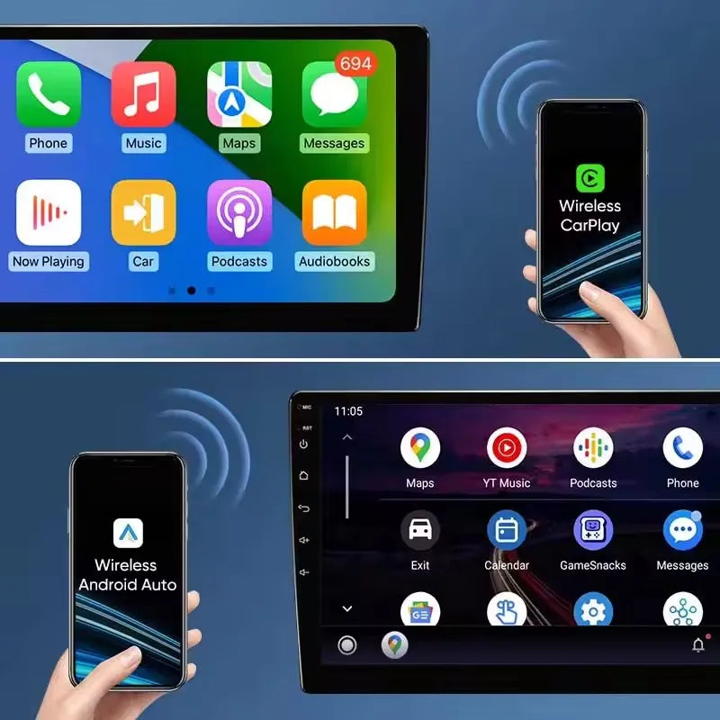 Autoradio CarPlay Renault Captur (2016-2019) – Écran 9 pouces, Android 16, vue 6