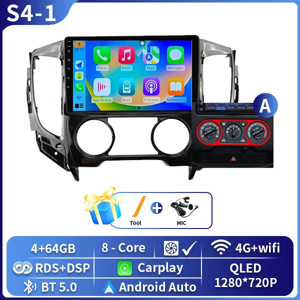 Autoradio CarPlay Mitsubishi L200, Pajero Sport et Triton (2015-2019) – Écran 9 pouces, jusqu'à 8 Go + 128 Go, vue 22