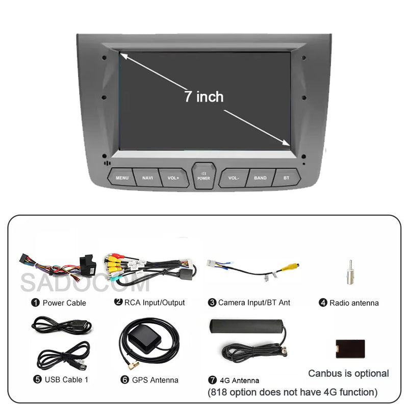 Autoradio CarPlay Alfa Romeo Mito (2008-2012) – Écran 7 pouces IPS, jusqu'à 8 Go + 128 Go, vue 3