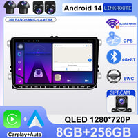 Autoradio CarPlay Volkswagen Golf 5, Golf 6, Passat B6, Tiguan – Écran 9 pouces, Android 14