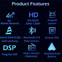 Autoradio CarPlay Hyundai i40 (2011-2019) – Écran IPS 7 pouces, jusqu'à 8 Go + 256 Go, vue 4