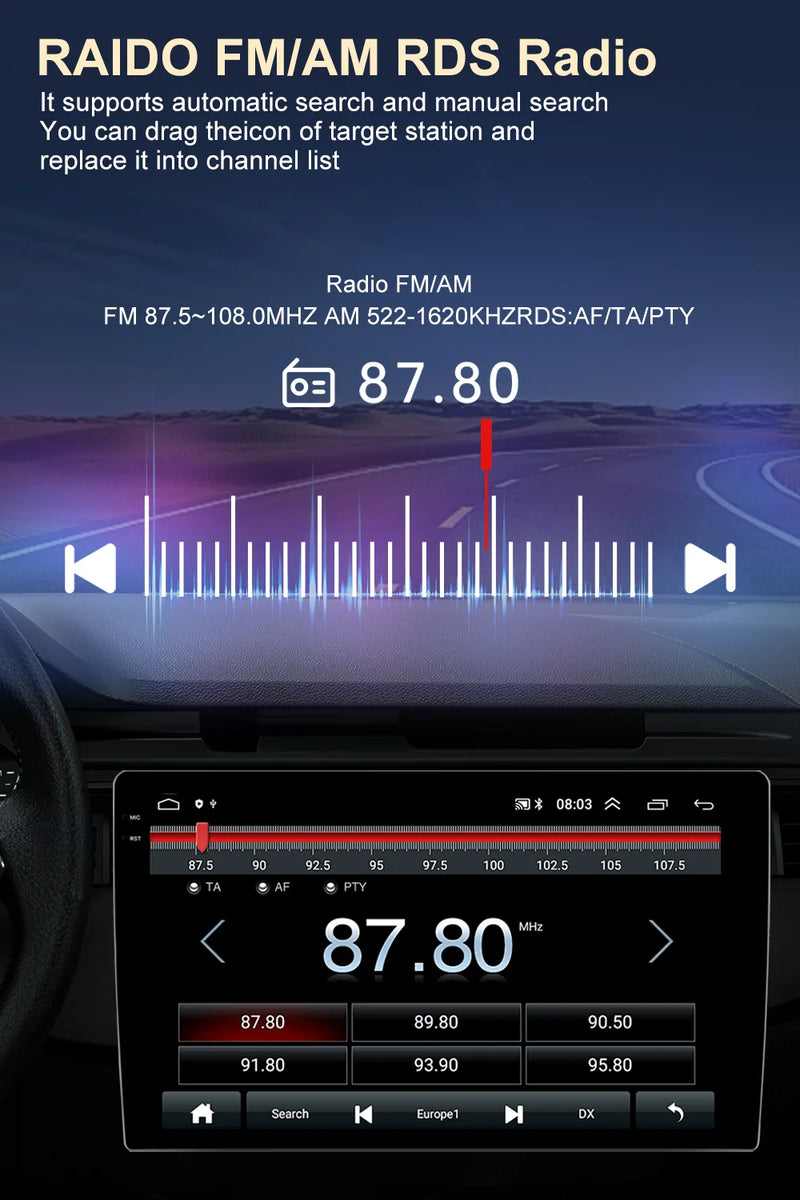 Autoradio CarPlay Citroën C2 et C3 (2001-2010) – Écran IPS 9 pouces, option écran 2K, jusqu'à 12 Go + 256 Go, vue 23