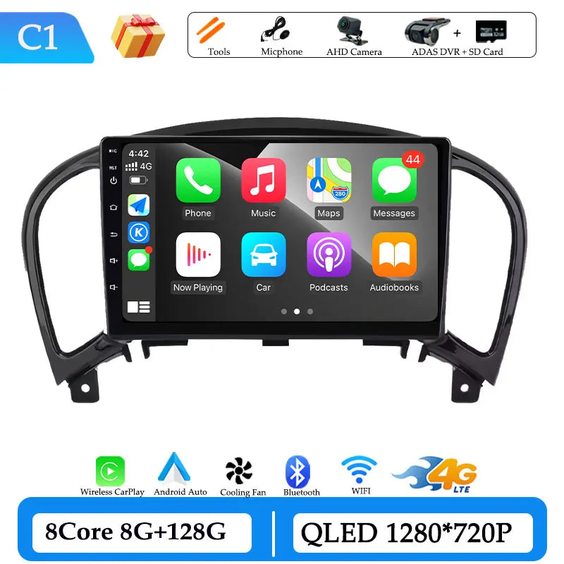 Autoradio CarPlay Nissan Juke (2011-2016) – Écran 9 pouces, Android 15, option écran 2K, vue 31