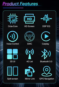 Autoradio CarPlay Nissan Qashqai J10 (2006-2013) – Écran 9 pouces, option écran 2K, jusqu'à 12 Go + 256 Go, vue 10