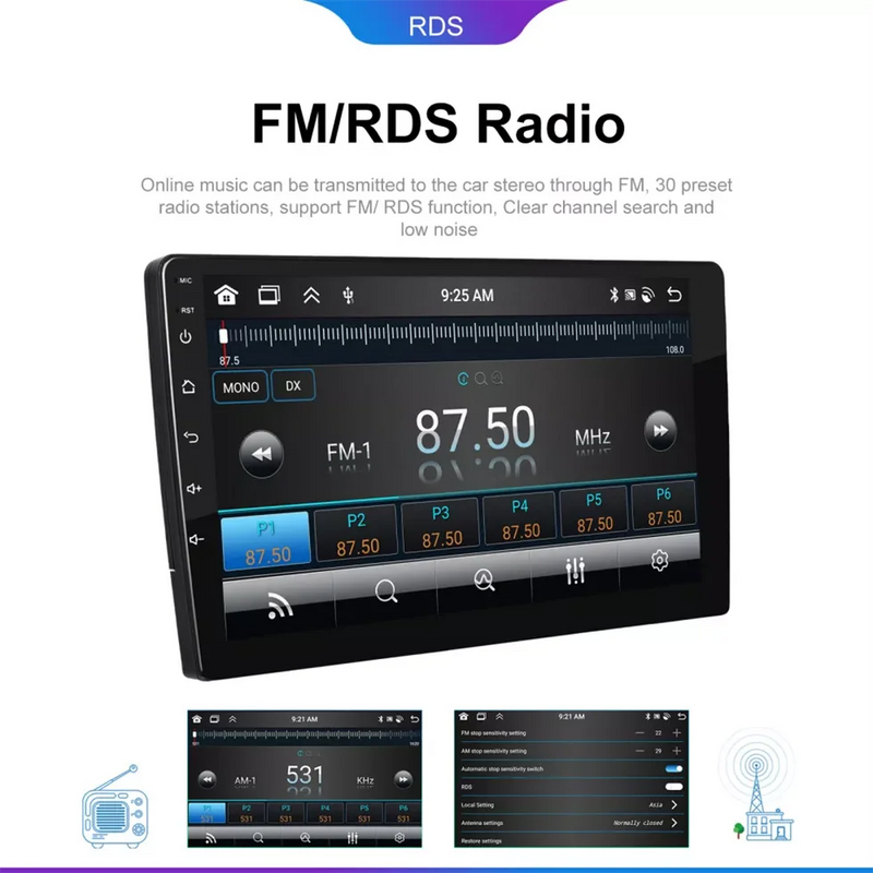 Autoradio CarPlay Nissan Navara NP300 D23 (2014-2021) – Écran 9 pouces, Android 16, vue 12