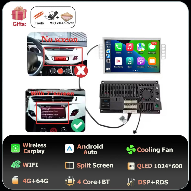 Autoradio CarPlay Citroën C3 et DS3 (2010-2016) – Écran QLED 7 pouces, Android 16, jusqu'à 8 Go + 256 Go, vue 37