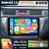 Autoradio CarPlay Mitsubishi Lancer 9 CS (2000-2010) – Écran 9 pouces 2K, jusqu'à 12 Go + 256 Go