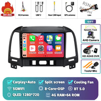 Autoradio CarPlay Hyundai Santa Fe 2 (2006-2012) – Écran 9 pouces, jusqu'à 16 Go + 512 Go, vue 32