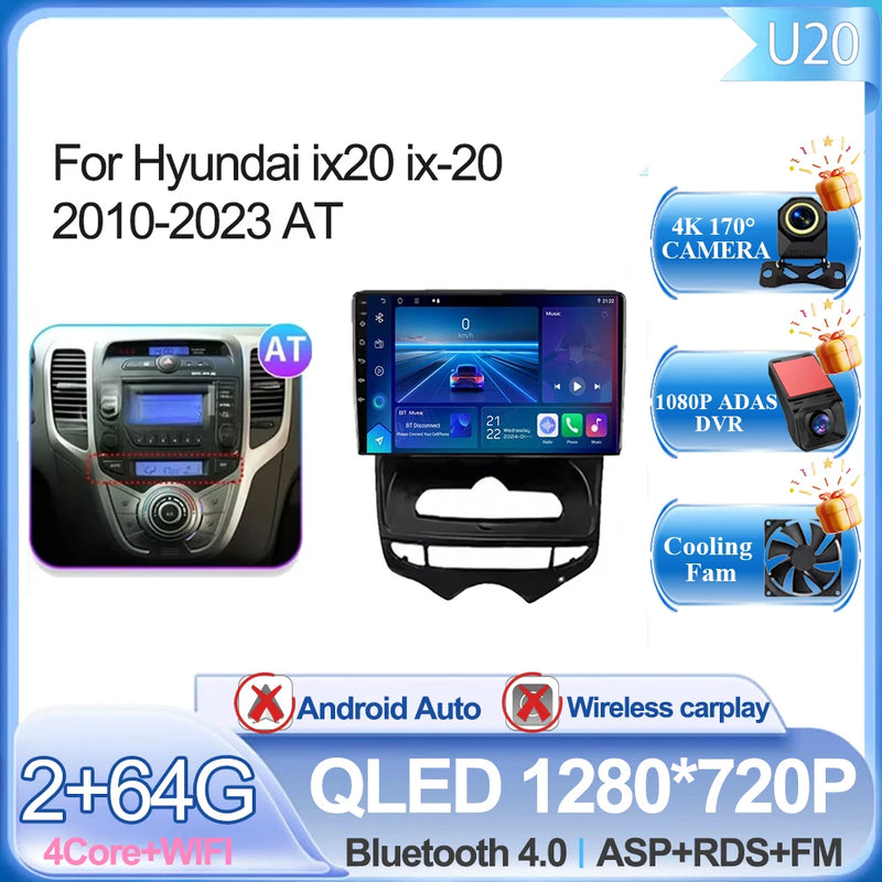 Autoradio CarPlay Hyundai ix20 (2010-2023) – Écran 9 pouces, jusqu'à 12 Go + 256 Go, vue 42