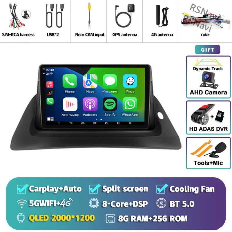 Autoradio CarPlay Renault Kangoo (2009-2018) – Écran 9 pouces, Android 16, jusqu'à 16 Go + 512 Go, vue 43