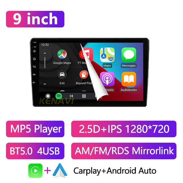 Autoradio CarPlay 2 DIN Universel – Écran 9 ou 10,1 Pouces, Filaire, Caméra en Option, vue 31