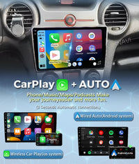 Autoradio CarPlay Kia Carens UN (2006-2012) – Écran 9 pouces, console type B, vue 10