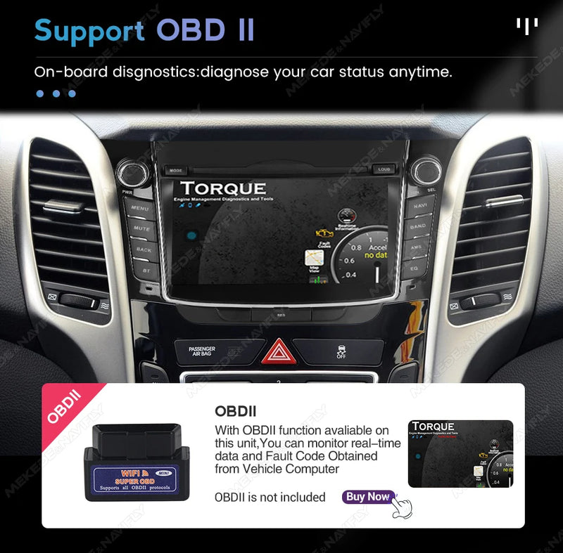 Autoradio CarPlay Hyundai i30 GD et Elantra GT (2011-2017) – Écran IPS 7 pouces, 2 Go + 64 Go, vue 26