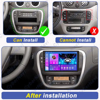 Autoradio CarPlay Citroën C2 et C3 (2001-2010) – Écran QLED 9 pouces, jusqu'à 12 Go + 256 Go, vue 2
