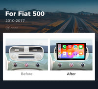 Autoradio CarPlay Fiat 500 (2010-2017) – Écran 9 pouces, sans fil, jusqu'à 8 Go + 256 Go, vue 10
