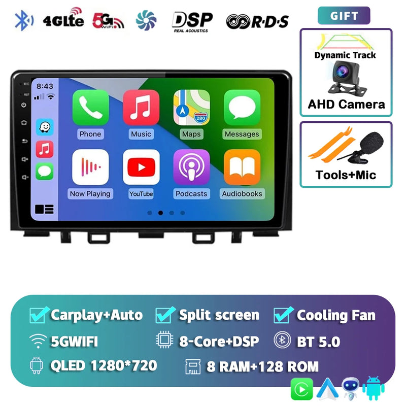 Autoradio CarPlay Kia Rio YB et Stonic (2016-2020) – Écran 9 pouces, jusqu'à 16 Go + 512 Go, vue 41